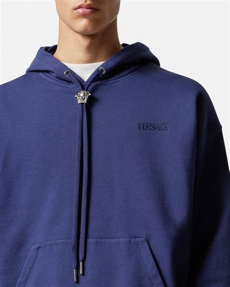 versace blue hoodie